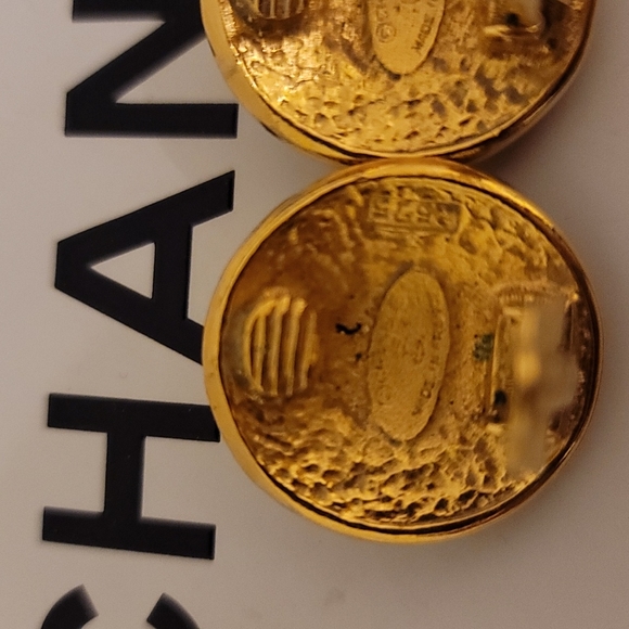 Rare! Chanel Constellation Earrings Gold Plated - Picture 4 of 8